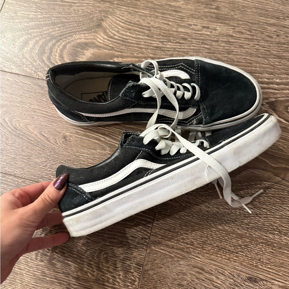 Vans Black and White Sneakers